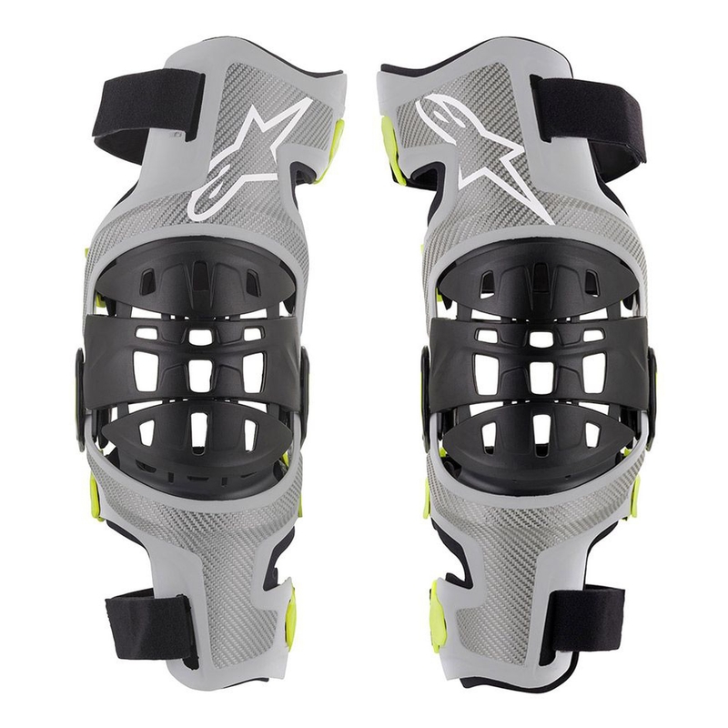 Rodilleras Alpinestars Bionic-7 amarillo plata-fluo