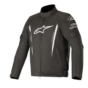 Chaqueta de moto Alpinestars Gunner Waterproof Negra y Blanca