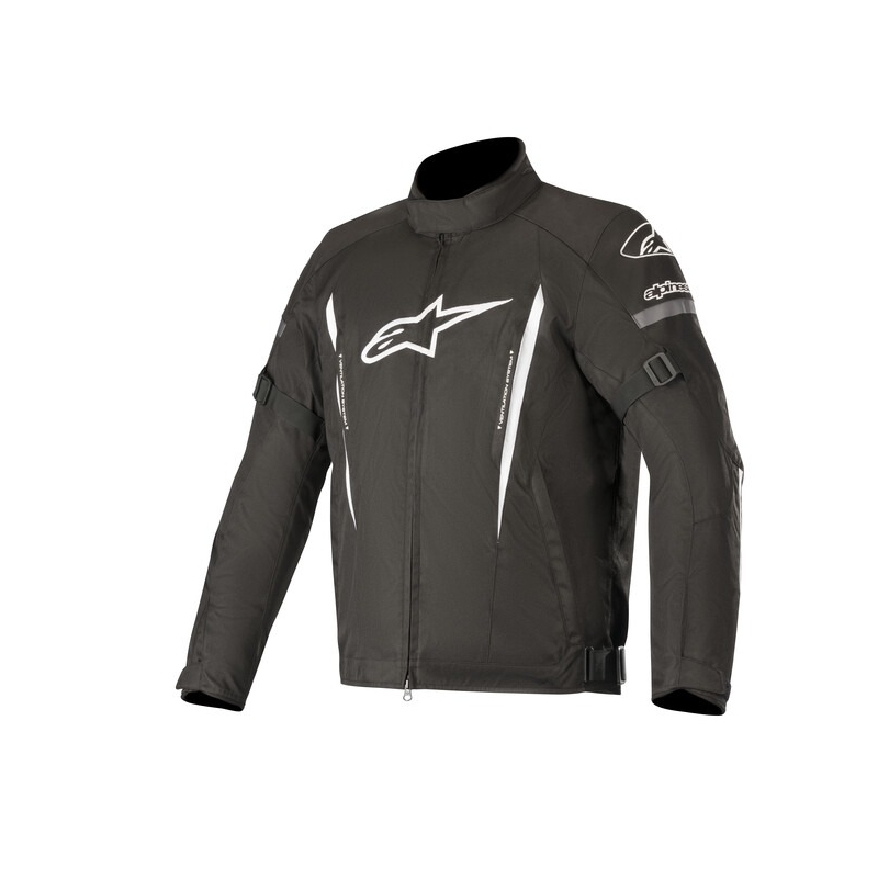 Chaqueta de moto Alpinestars Gunner Waterproof Negra y Blanca