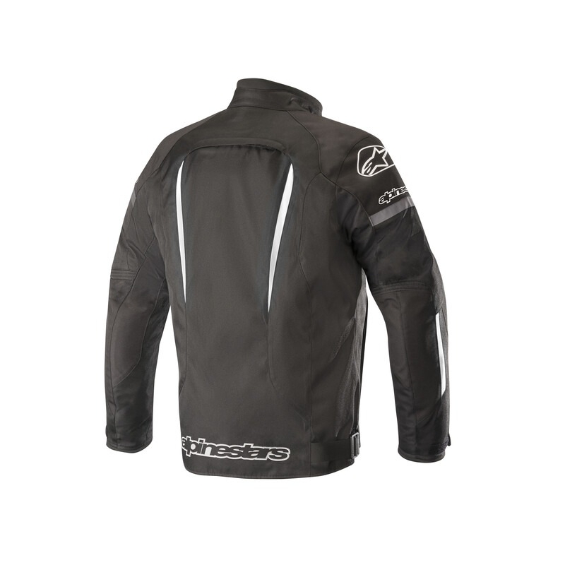 Chaqueta de moto Alpinestars Gunner Waterproof Negra y Blanca