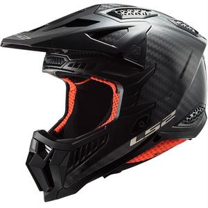 Casco de motocross LS2 MX703 X-Force Solid Carbon negro