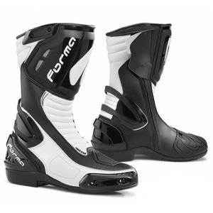 Botas moteras Forma Freccia en blanco y negro