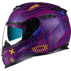 Casco integral de moto NEXX SX.100 Enigma morado liquidación