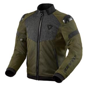 Chaqueta de moto Revit Action H2O verde oscuro liquidación