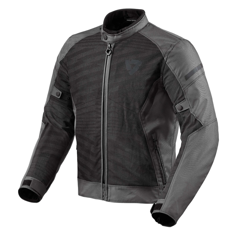 Chaqueta de moto Revit Torque 2 H2O negro-gris liquidación