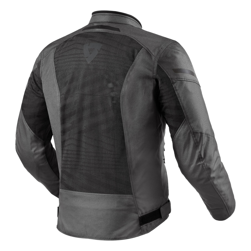 Chaqueta de moto Revit Torque 2 H2O negro-gris liquidación