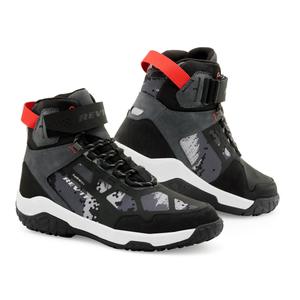 Botas de moto Revit Descent H2O Negro-Gris-Rojo