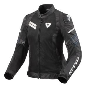 Chaqueta de moto para mujer Revit Apex Air H2O Black and White liquidación
