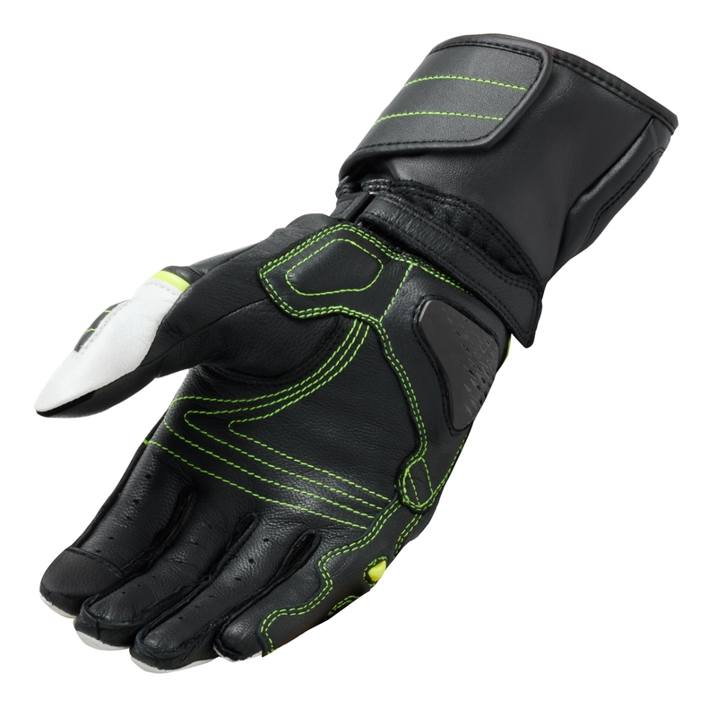 Guantes de moto Revit RSR 4 negro-amarillo fluo