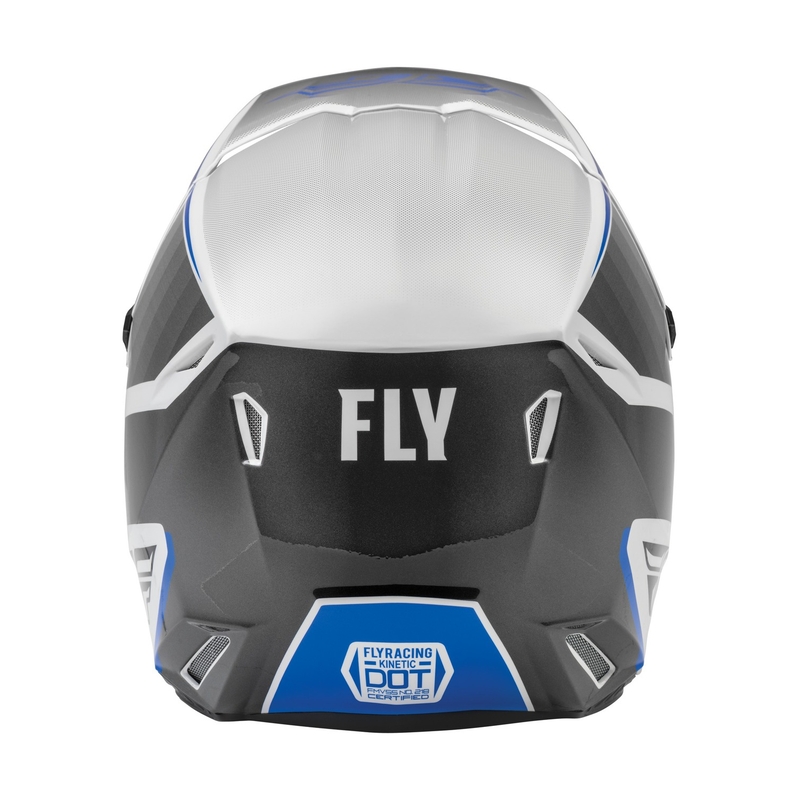Casco motocross FLY Racing Kinetic Drift azul-gris-blanco