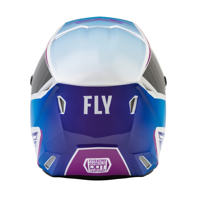 Dětská motokrosová přilba FLY Racing Kinetic Drift  růžovo-bílo-modrá