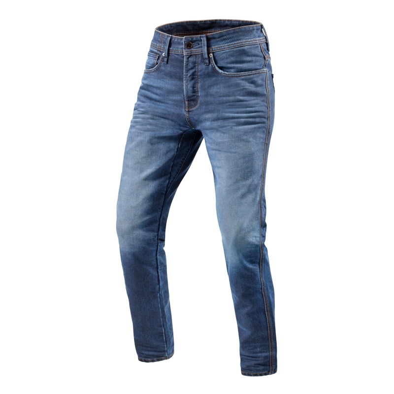 Vaqueros moto Revit Reed SF azul extendido