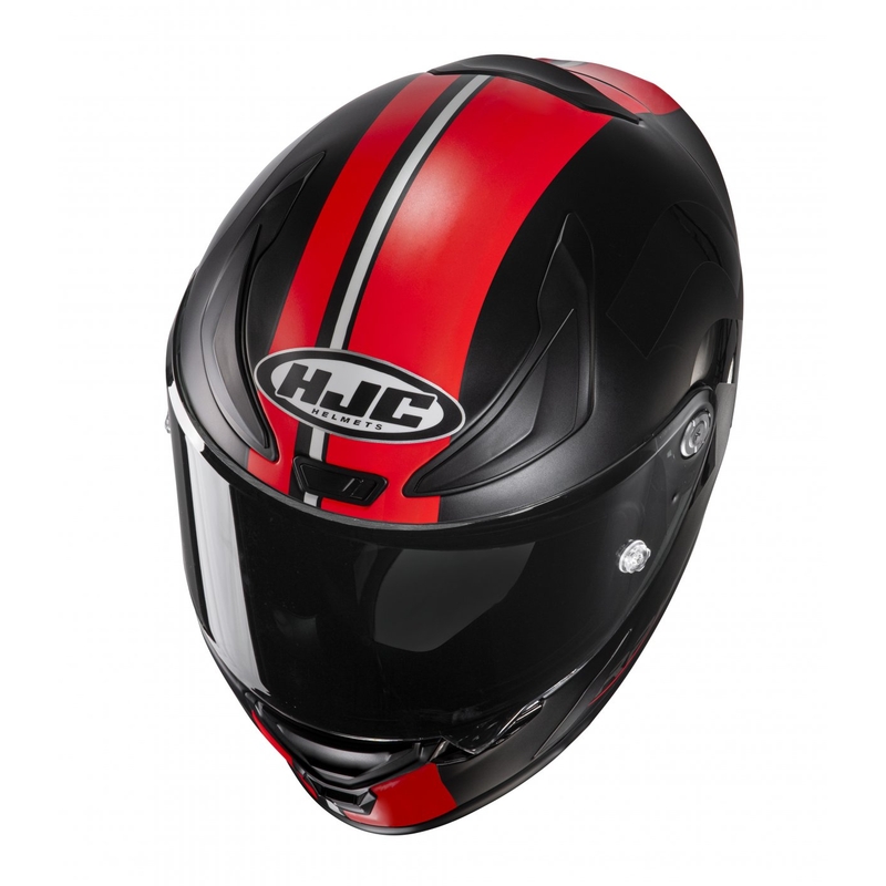 Casco integral de moto HJC RPHA 1 Senin MC1SF negro y rojo