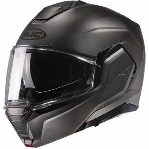 Casco de moto abatible HJC I100 Solid semiplano de titanio
