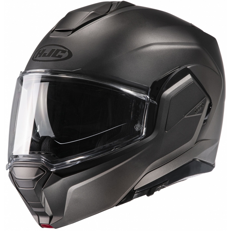 Casco de moto abatible HJC I100 Solid semiplano de titanio