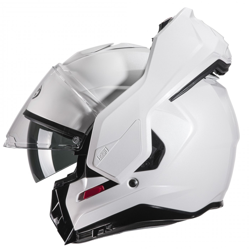 Casco de moto abatible HJC I100 Solid blanco perla
