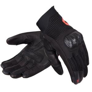 Guantes de moto Rebelhorn Gap III negro-rojo fluo liquidación
