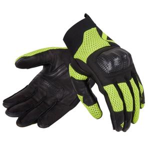 Guantes de moto para mujer Rebelhorn Gap III negro-amarillo fluo liquidación