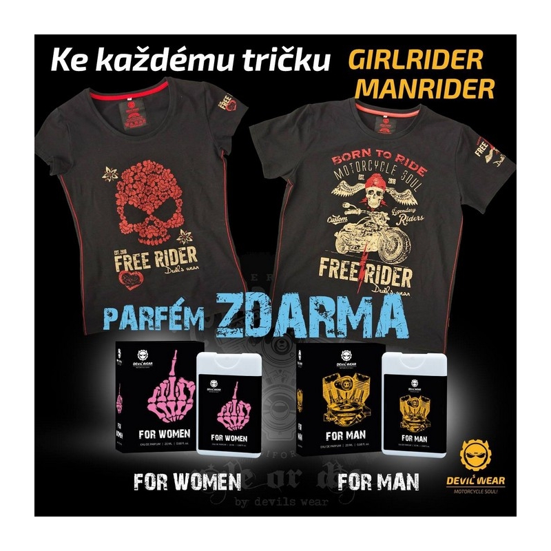 Pánské triko Devils Wear - Free Rider Wake Up Have Sex