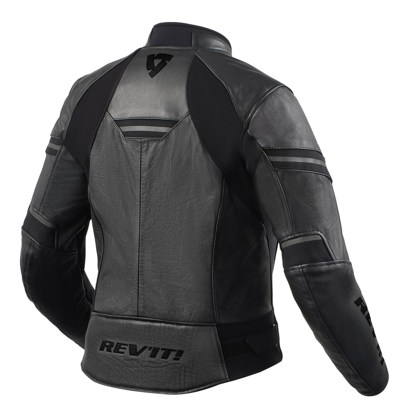 Chaqueta de moto Revit Median para mujer negro-antracita