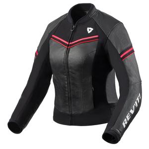 Chaqueta de moto para mujer Revit Median Negra y Rosa