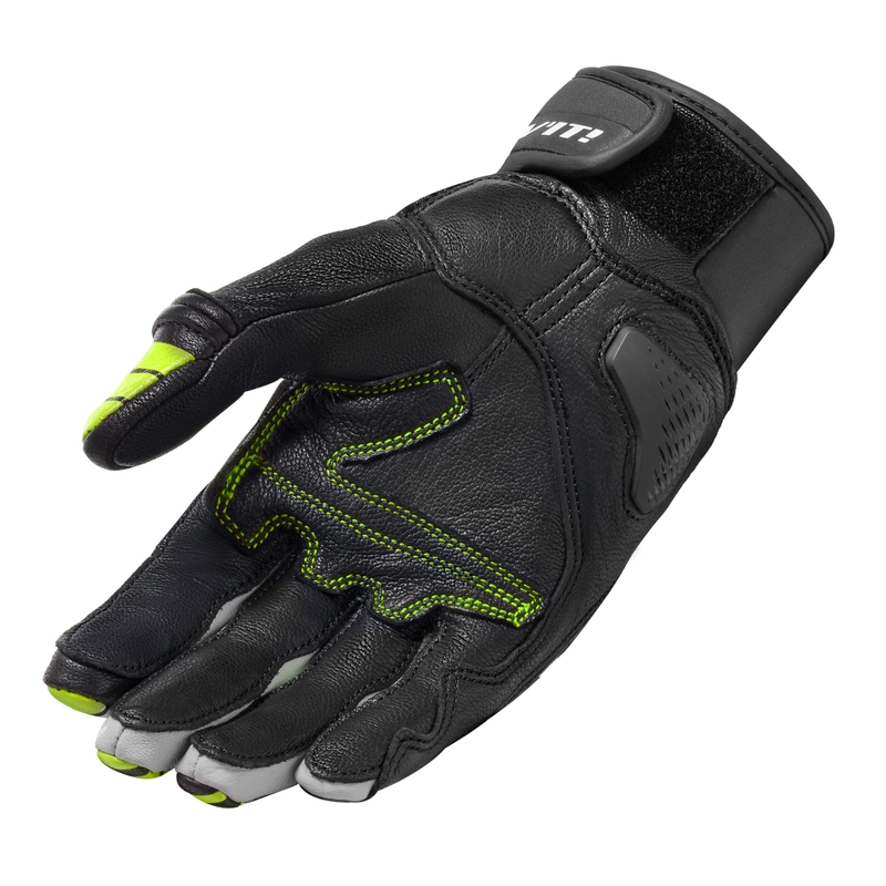 Guantes de moto Revit Energy negro-amarillo fluorescente liquidación