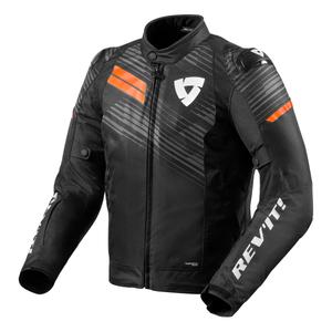 Chaqueta de moto Revit Apex H2O negro-naranja fluorescente liquidación