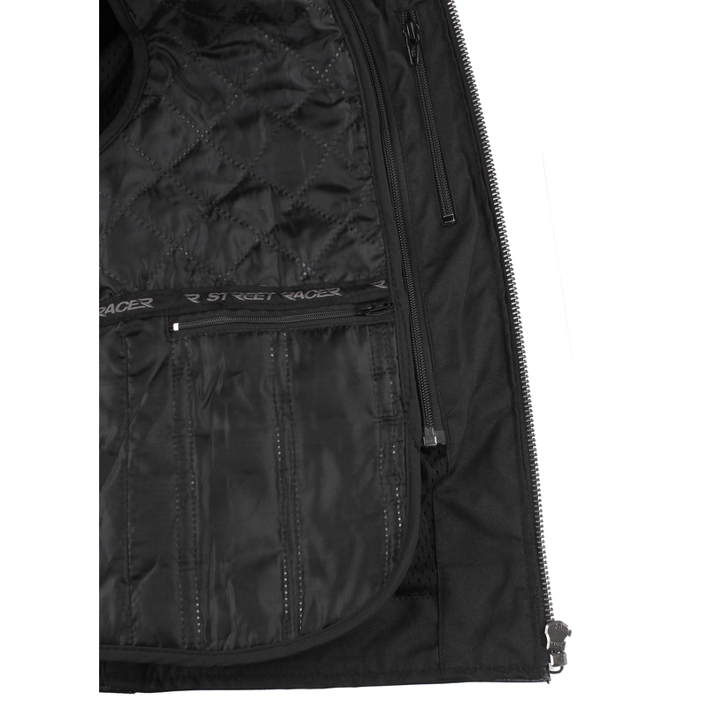 Street Racer Tribe Chaqueta de moto negra