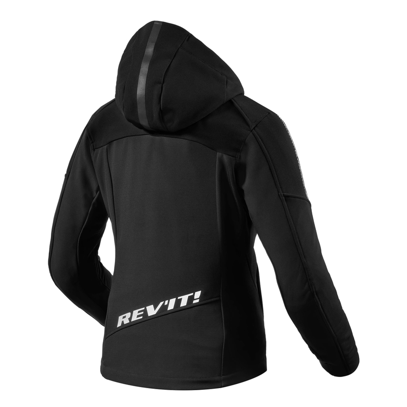 Chaqueta de moto para mujer Revit Proxy H2O Black and White liquidación