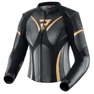 Chaqueta de moto para mujer Rebelhorn Rebel Black and Gold