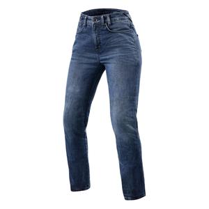 Vaqueros de moto Revit Victoria 2 SF azules para mujer liquidación