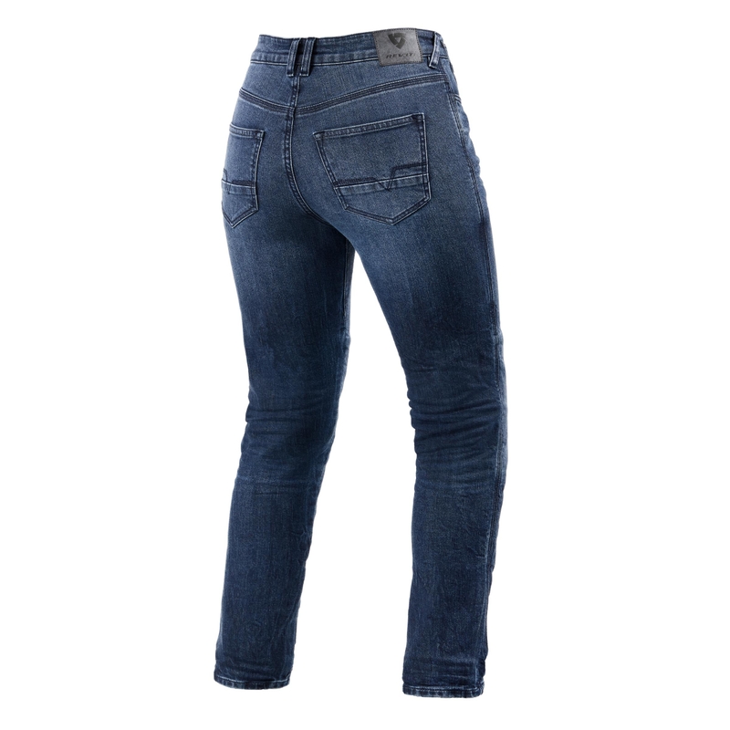 Vaqueros de moto Revit Victoria 2 SF azules para mujer liquidación