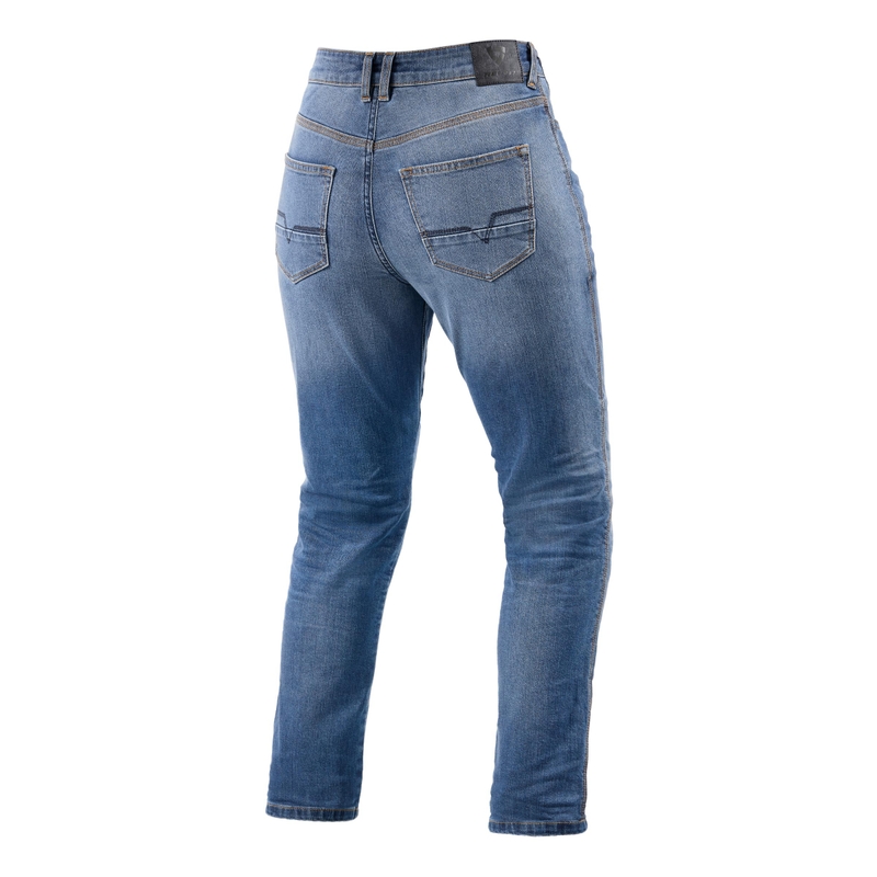 Vaqueros de moto Revit Victoria 2 SF azul claro para mujer