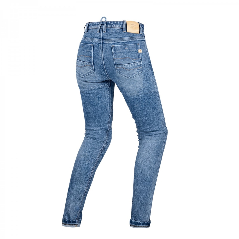 Vaqueros de moto Shima Devon azules para mujer