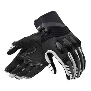 Guantes de moto Revit Energy en blanco y negro liquidación