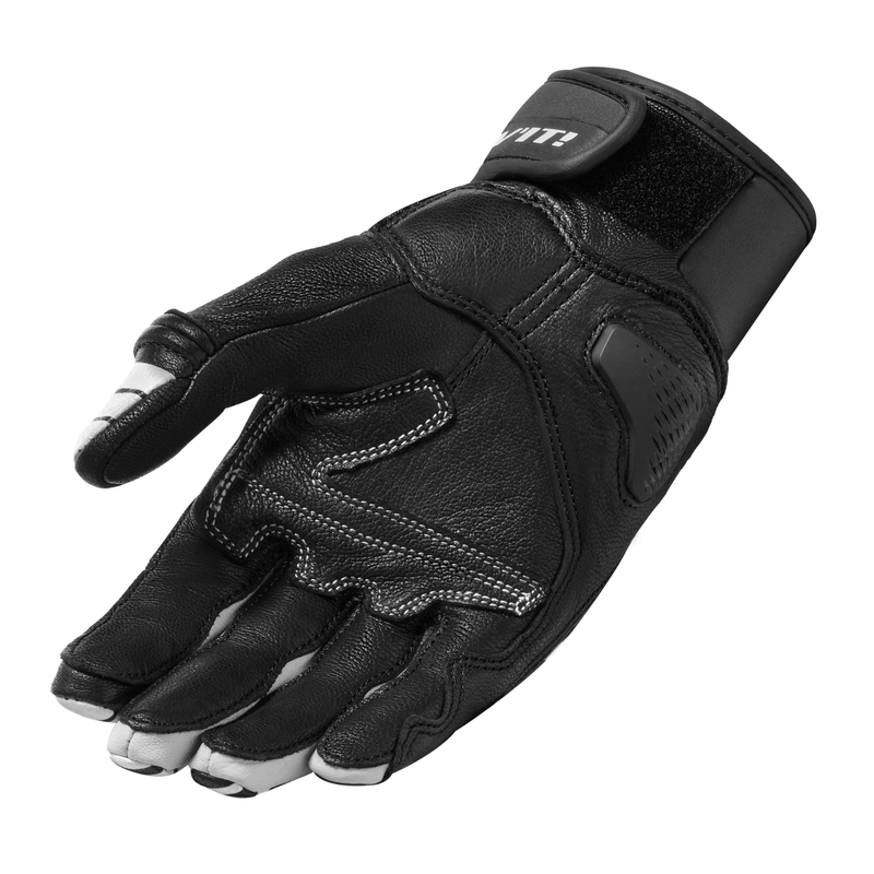 Guantes de moto Revit Energy en blanco y negro liquidación