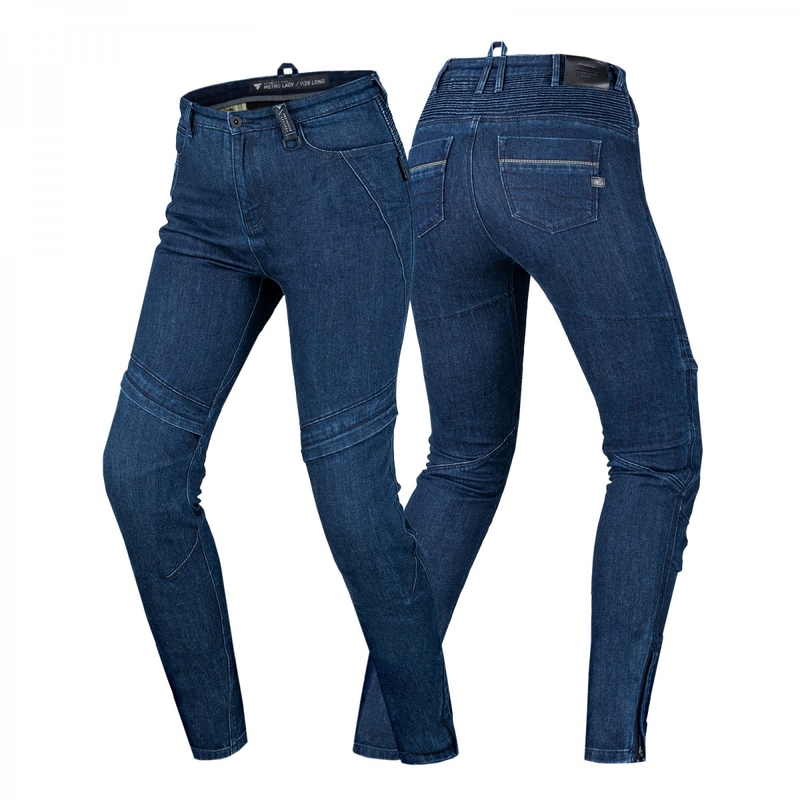 Vaqueros de moto para mujer Shima Metro azul oscuro