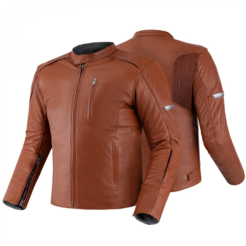 Chaqueta de moto Shima Hunter+ 2.0 marrón claro