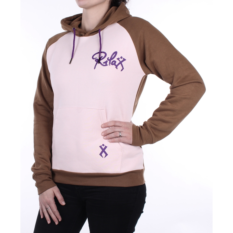 Sudadera Rilax Bereba de mujer marrón-rosa liquidación