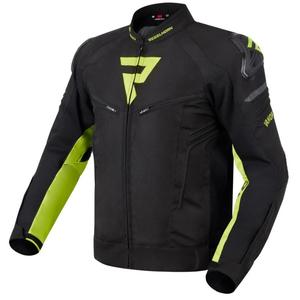 Chaqueta de moto Rebelhorn Vandal negro-amarillo fluo liquidación
