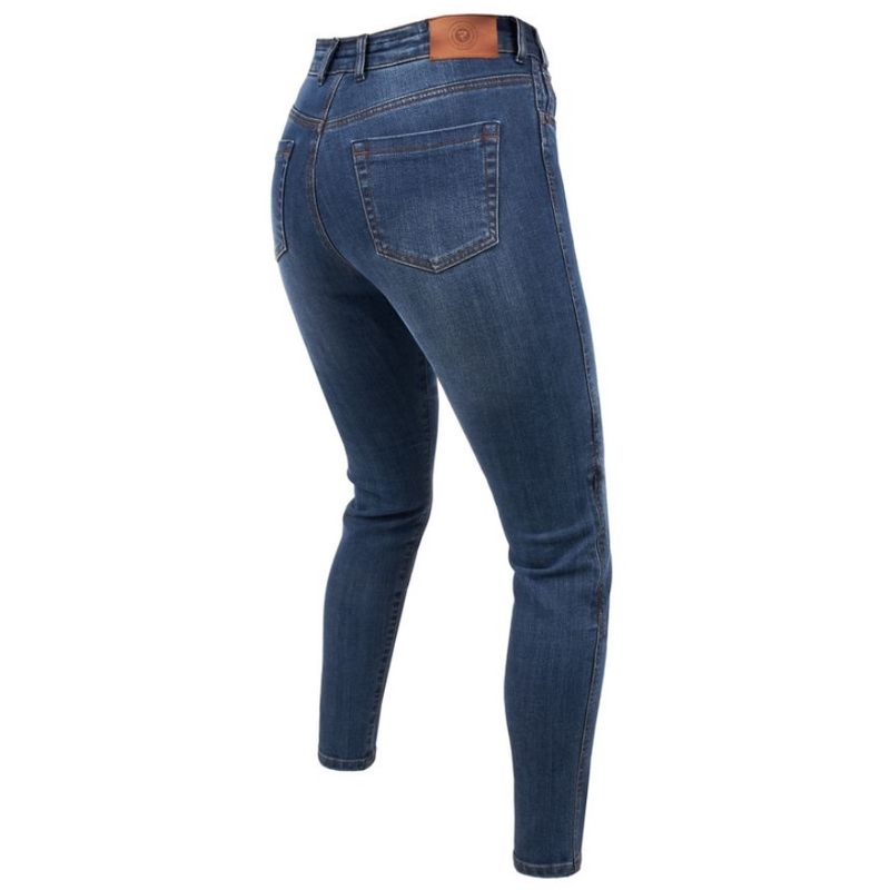 Vaqueros de moto para mujer Rebelhorn Classic III SF en azul lavado liquidación
