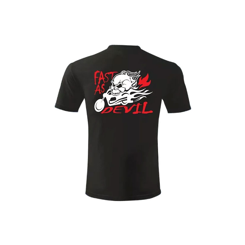 Triko s motivem Fast as Devil