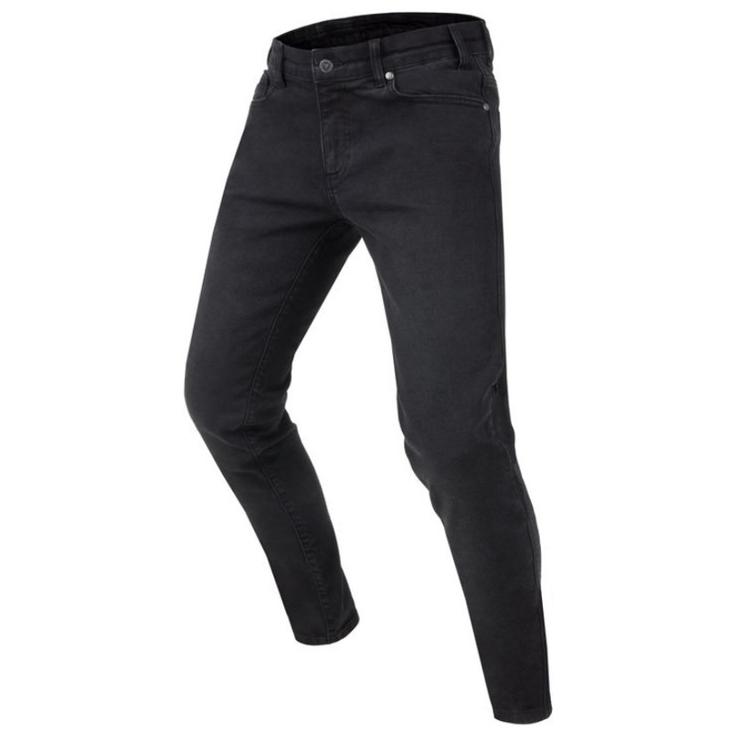 Vaqueros de moto negros lavados Rebelhorn Classic III SK para mujer liquidación