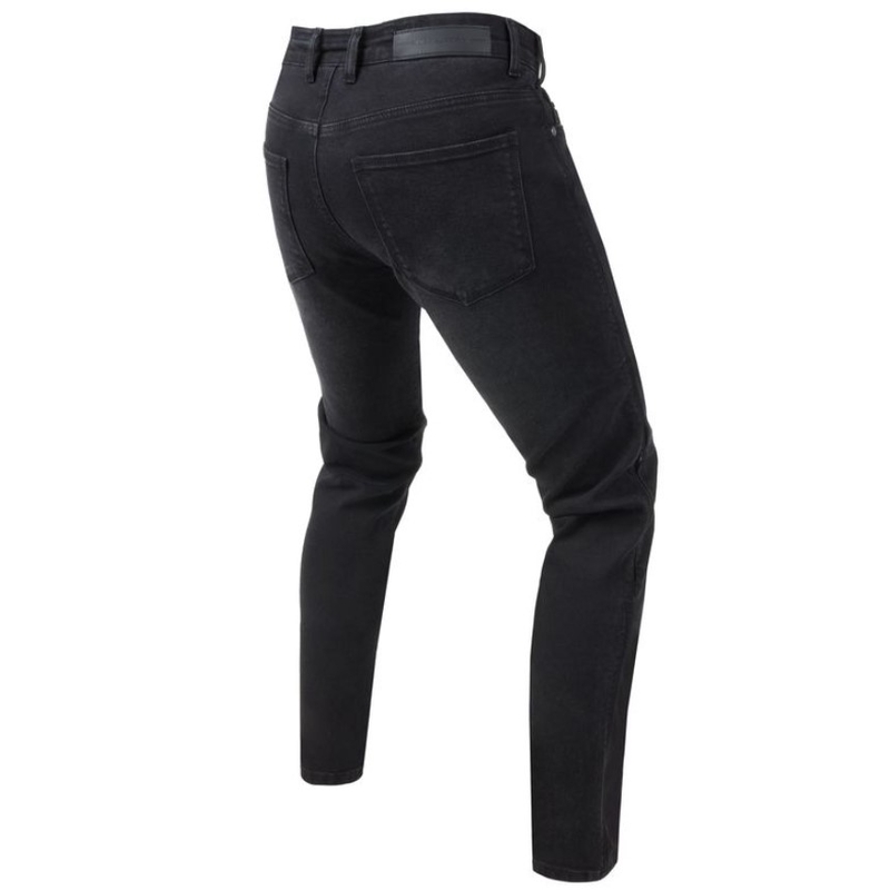Vaqueros de moto negros lavados Rebelhorn Classic III SK para mujer liquidación