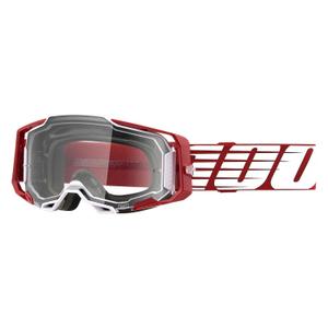Gafas de motocross 100% ARMEGA Oversized Deep red (clear plexi)