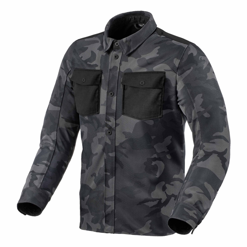 Camiseta moto Revit Tracer Air 2 Camo Gris liquidación