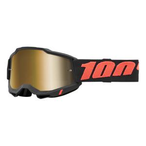 Gafas de motocross 100% ACCURI 2 Borego rojo-negro (plexi dorado)