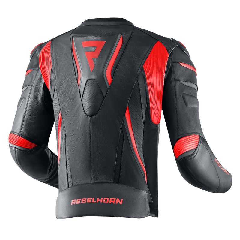 Chaqueta de moto Rebelhorn Fighter Negra y Roja liquidación