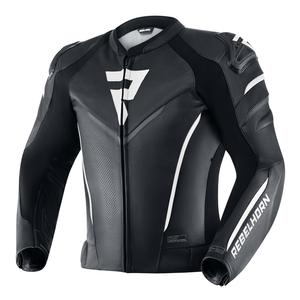 Chaqueta de moto blanca y negra Rebelhorn Fighter liquidación