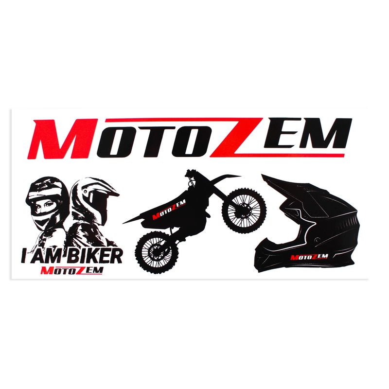 Juego de pegatinas MotoZem Cross